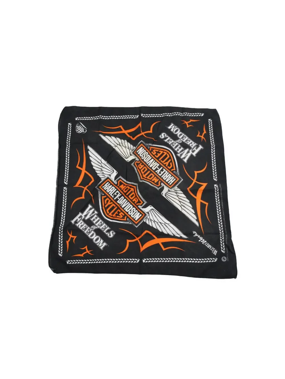 Vintage Harley Davidson Motorcycle Black Bandana